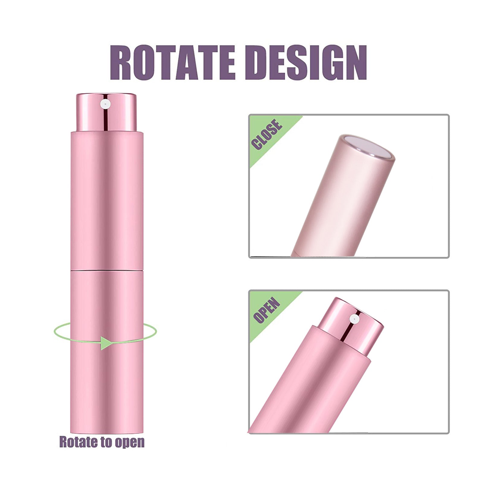 Portable 8ml Atomizer Perfume Spray Bottle for Laser Engraving - Pack of 10pcs Portable 8ml Atomizer Perfume Spray Bottle for Laser Engraving - Pack of 10pcs