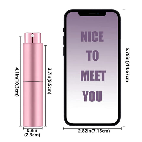 Portable 8ml Atomizer Perfume Spray Bottle for Laser Engraving - Pack of 10pcs Portable 8ml Atomizer Perfume Spray Bottle for Laser Engraving - Pack of 10pcs