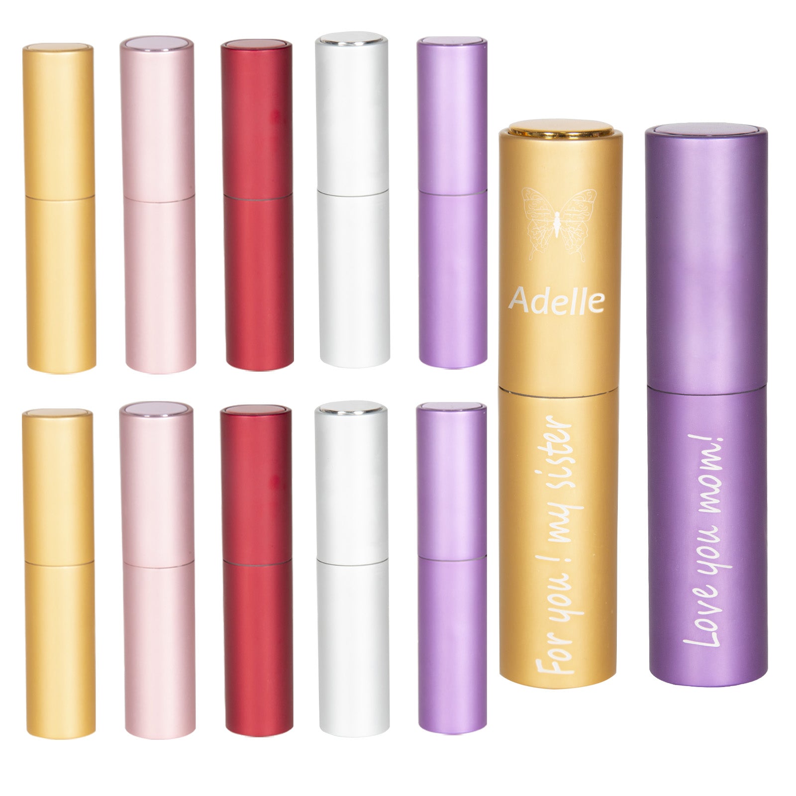 Portable 8ml Atomizer Perfume Spray Bottle for Laser Engraving - Pack of 10pcs Portable 8ml Atomizer Perfume Spray Bottle for Laser Engraving - Pack of 10pcs