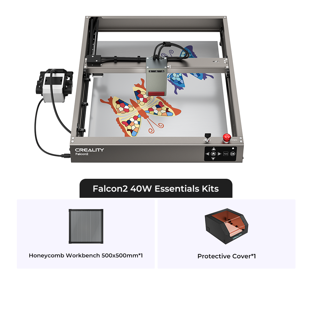 Falcon2 40W Laser Engraver and Cutter Essentials Kits