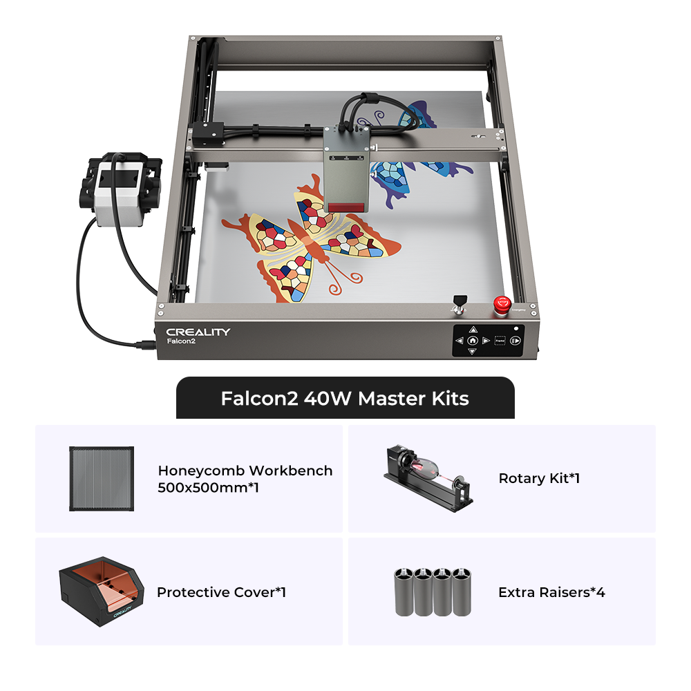 Falcon2 40W Laser Engraver and Cutter Master Kits