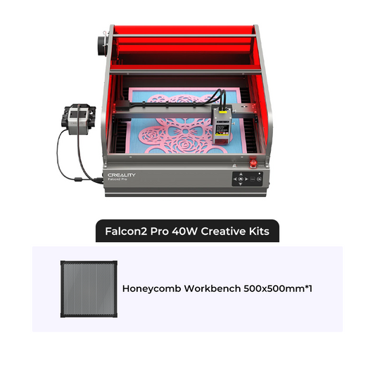 Falcon2 Pro 40W Enclosed Laser Engraver and Cutter Creative Kits 1000