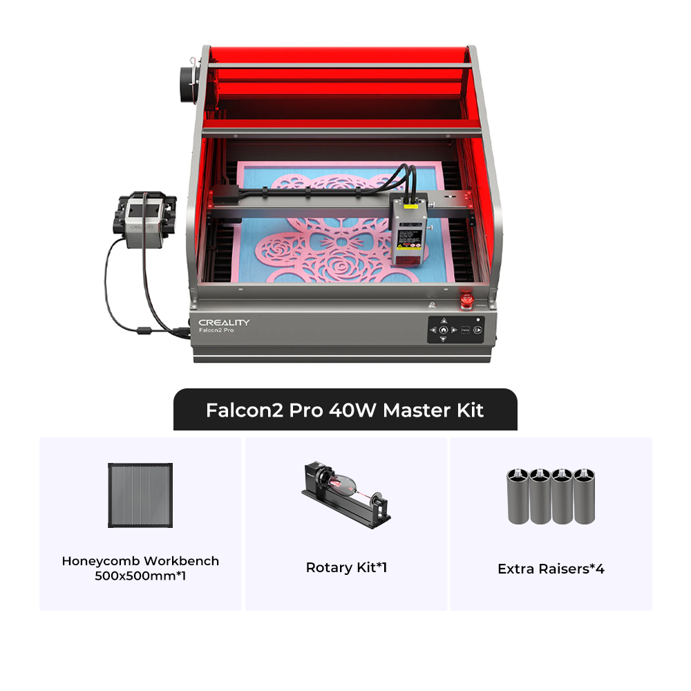 Falcon2 Pro 40W Enclosed Laser Engraver and Cutter Master Kits
