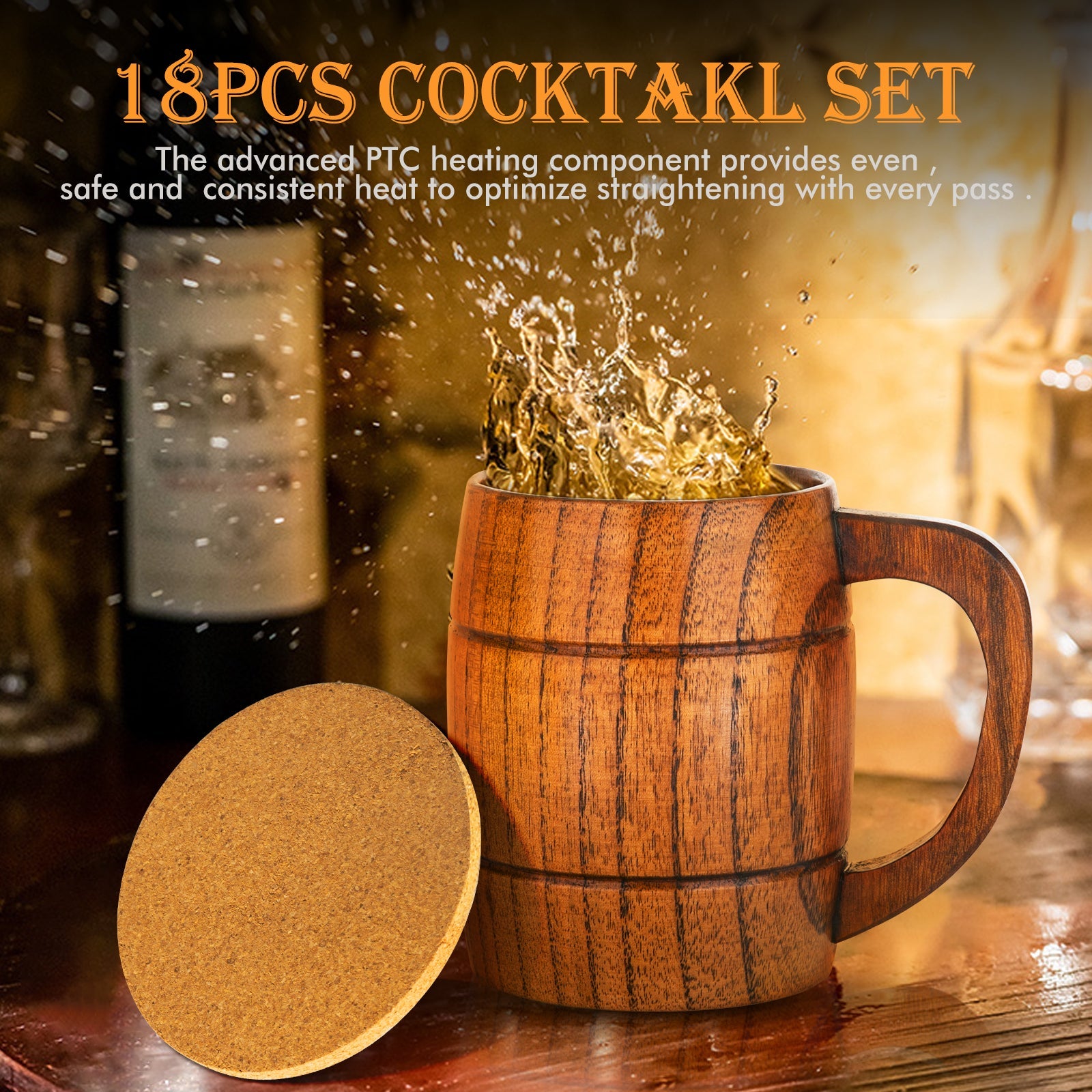 Men's Birthday Gift Set: Beer Opener, Coaster, Wood Mug, Keychain, Socks for Laser Engraving Men's Birthday Gift Set: Beer Opener, Coaster, Wood Mug, Keychain, Socks for Laser Engraving