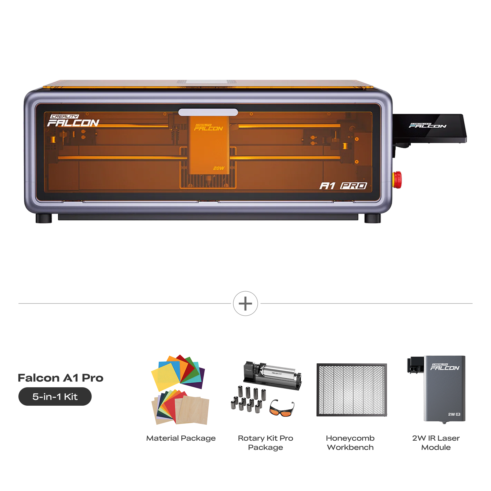 Creality Falcon A1 Pro 20W Dual-laser Engraver All in One Kit