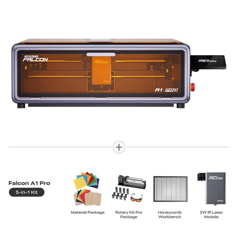 Creality Falcon A1 Pro 20W Dual-laser Engraver All in One Kit