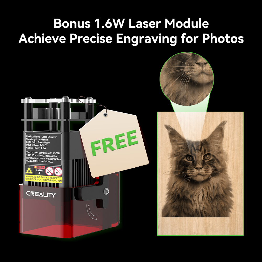 Falcon2 Pro 60W Enclosed Pro Safe Laser Cutter and Engraver