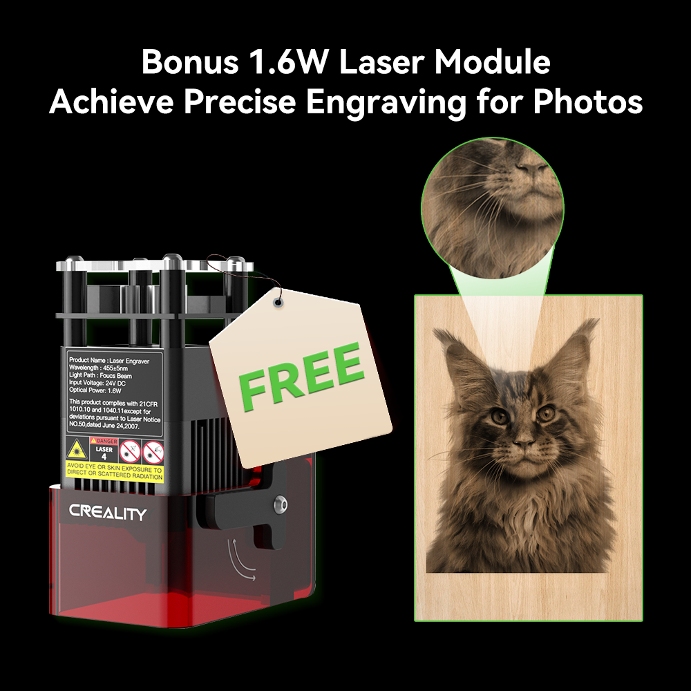 Creality Falcon2 Pro 60W Laser Cutter and Engraver