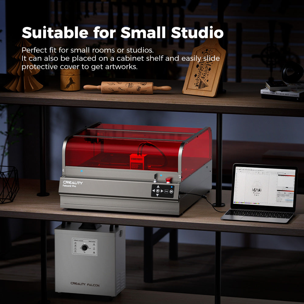 Creality Falcon2 Pro 22W Enclosed Laser Engraver and Cutter