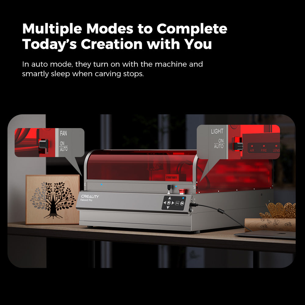 Creality Falcon2 Pro 22W Enclosed Laser Engraver and Cutter