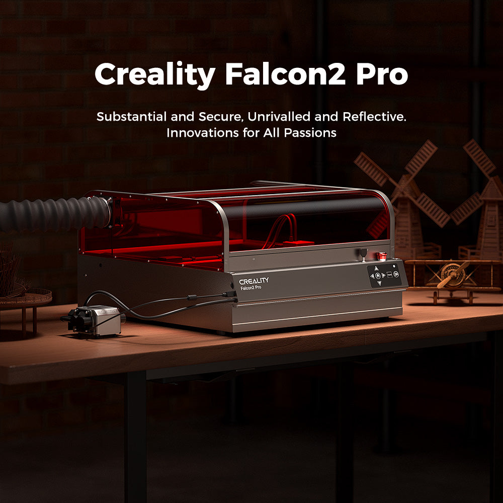 Creality Falcon2 Pro 40W Enclosed Laser Engraver and Cutter Creative Kit