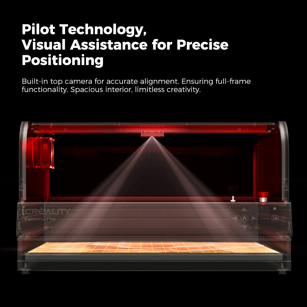 Creality Falcon2 Pro 40W Enclosed Laser Engraver and Cutter Creative Kit