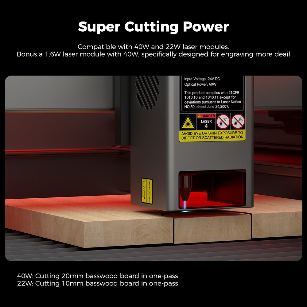 Creality Falcon2 Pro 40W Enclosed Laser Engraver and Cutter Creative Kit