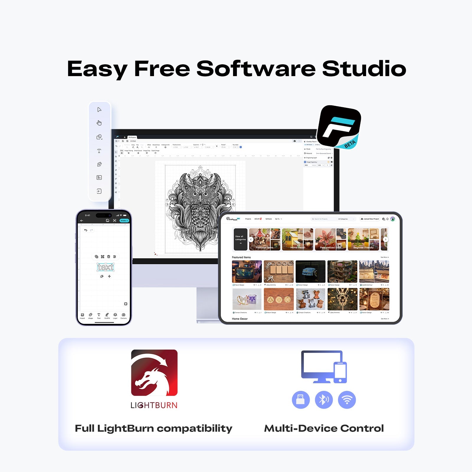 Creality Falcon A1C Laser Engraver with AI Camera