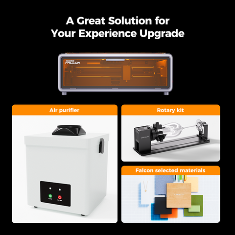 Creality Falcon A1 10W Enclosed Laser Engraver and Cutter Clean Kit