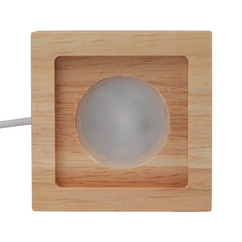 4Pcs Led Wood Display Stand for 3D Crystal