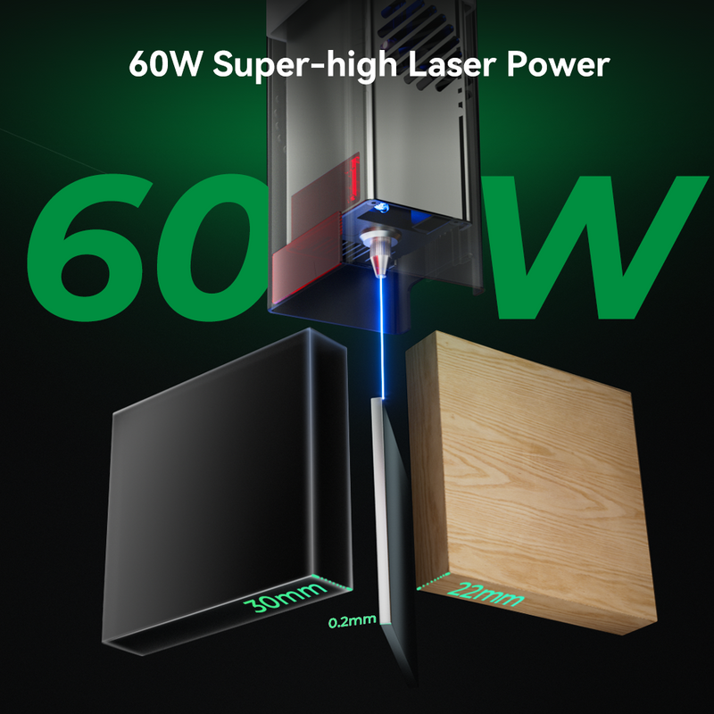 Creality Falcon2 Pro 60W Laser Cutter and Engraver