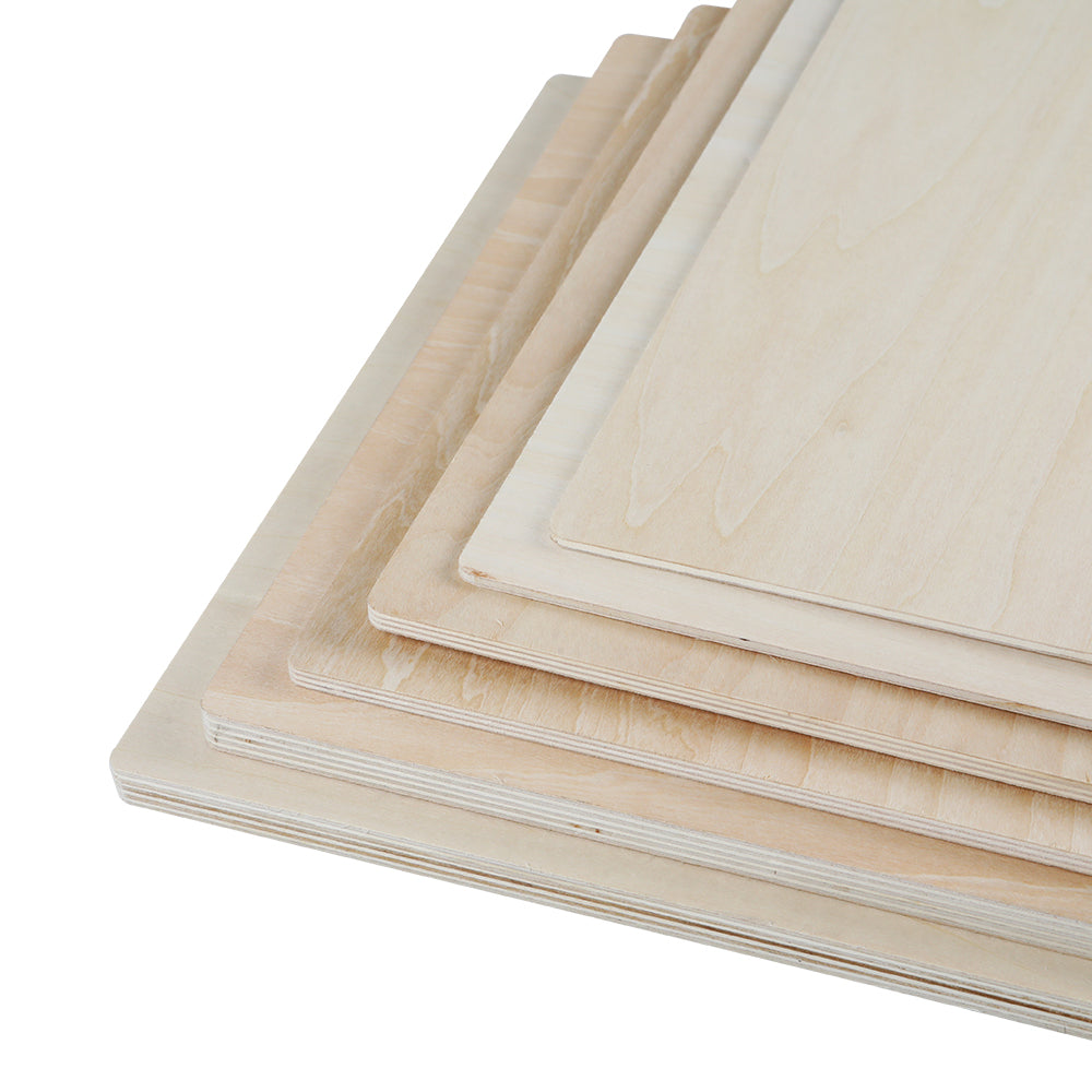 Basswood Plywood Sheets 11.8" x 11.8" for Laser Engraving - Pack of 10pcs, 6pcs and 3pcs