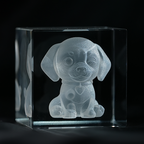 4Pcs K9 Crystal Block for Inner Laser Engraving