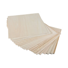 Basswood Plywood Sheets 11.8" x 11.8" for Laser Engraving - Pack of 10pcs, 6pcs and 3pcs