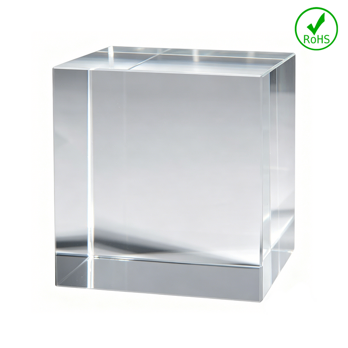 4Pcs K9 Crystal Block for Inner Laser Engraving