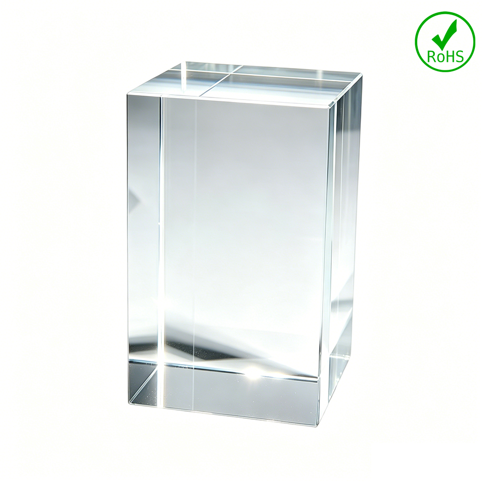 4Pcs K9 Crystal Block for Inner Laser Engraving
