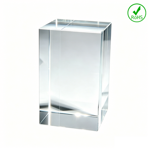 4Pcs K9 Crystal Block for Inner Laser Engraving