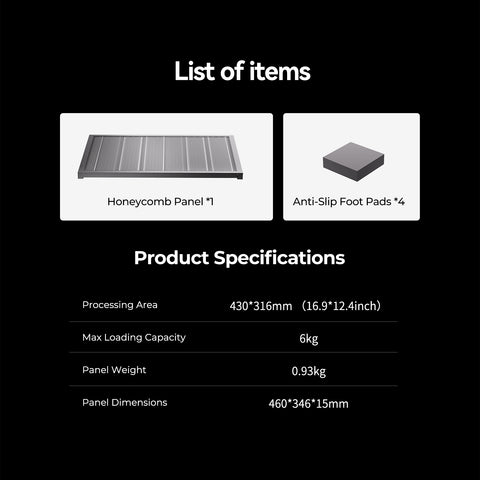 460*346mm Honeycomb Workbench for Laser Engraver