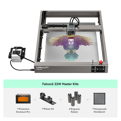 Falcon2 22W Laser Engraver and Cutter Essentials Kits