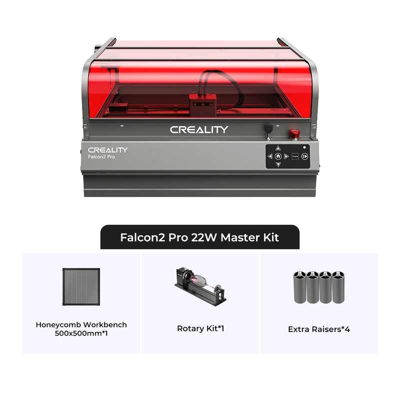 Creality Falcon2 Pro 22W Enclosed Laser Engraver and Cutter Master Kit