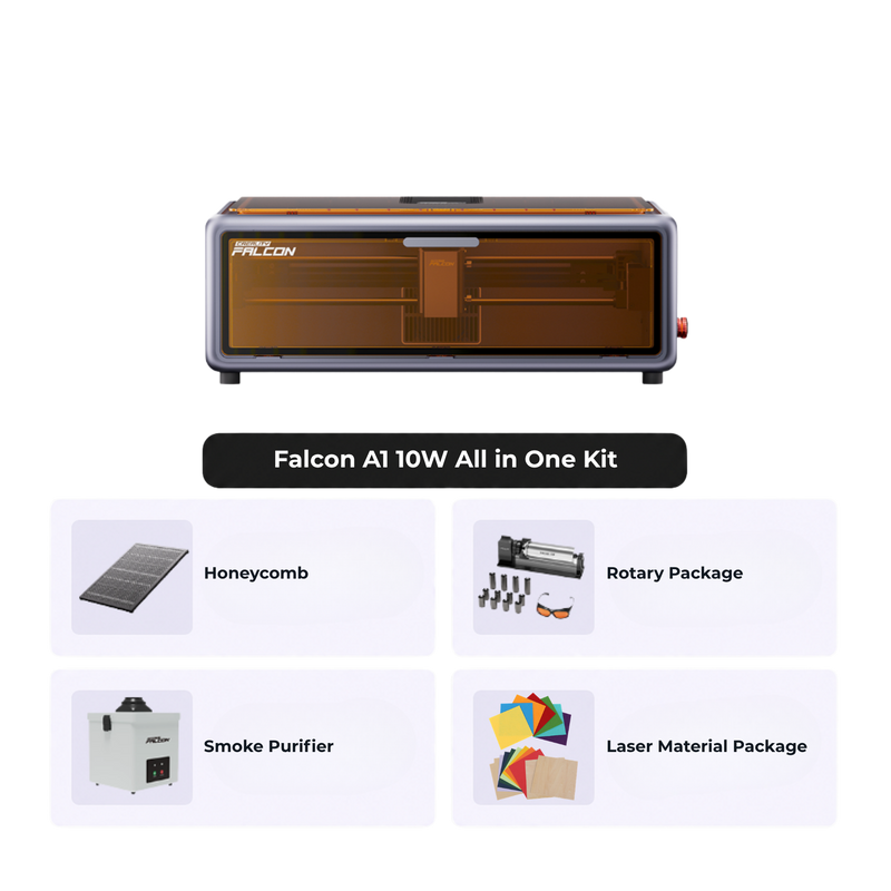 Creality Falcon A1 10W Enclosed Laser Engraver and Cutter All in One Kit