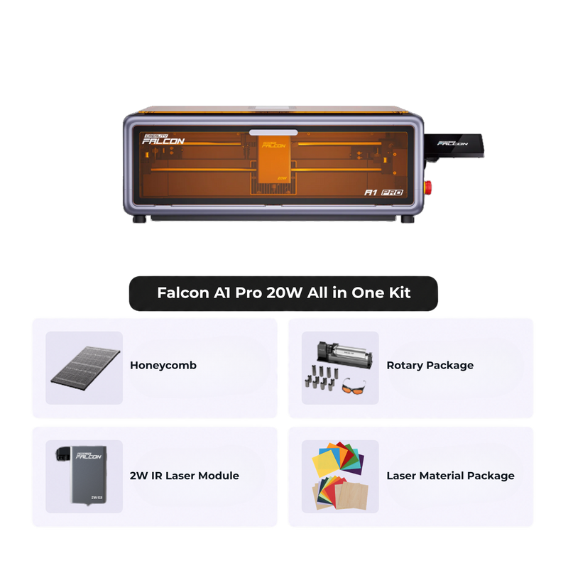 Creality Falcon A1 Pro 20W Dual-laser Engraver All in One Kit