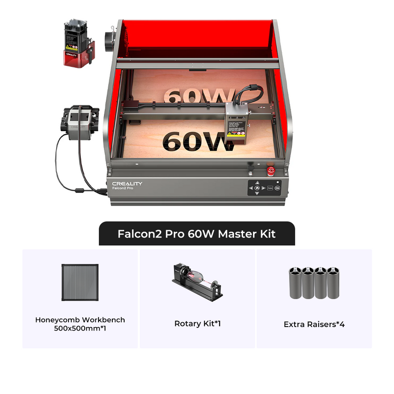 Creality Falcon2 Pro 60W Laser Cutter and Engraver Master Kit