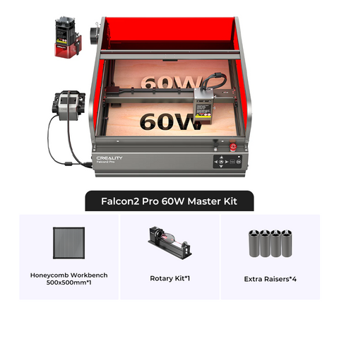 Falcon2 Pro 60W Enclosed Pro Safe Laser Cutter and Engraver