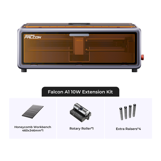Falcon A1 10W Enclosed Laser Engraver and Cutter Add-on Kit 1000