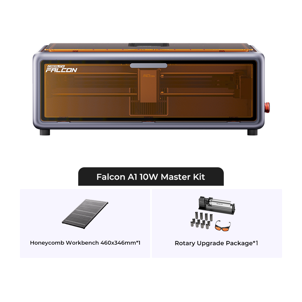 Creality Falcon A1 10W Enclosed Laser Engraver and Cutter Master Kit