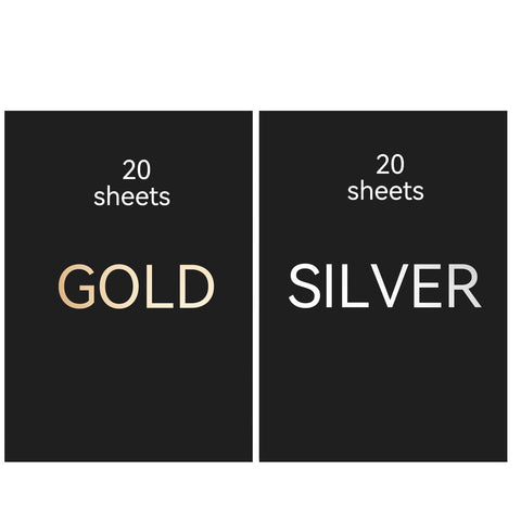 A4 Gold Silver Scratch Paper for Laser Engraving - Pack of 40pcs