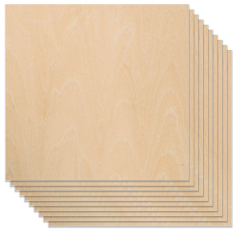 A4 Plywood Sheets 11.8*11.8*1/8” for Falcon Laser Engraving and Cutting - Pack of 10pcs