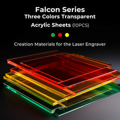 8*8*1/8'' Laser Module Three Colors Transparent Acrylic Sheets£¨10pcs£©
