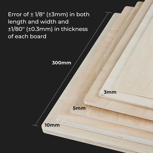 8*8*1/8'' Laser Module Basswood Plywood Sheets 1000